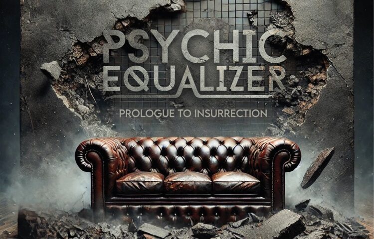 Psychic Equalizer – “Prologue to Insurrection cover artwork. A sofa on top of a crumbling wall.