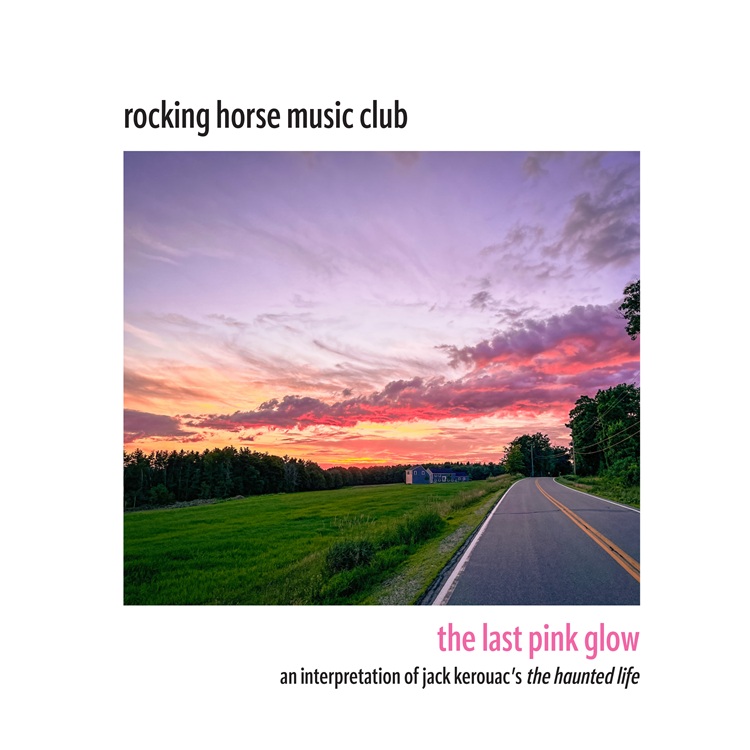 Rocking Horse Music Club – “The Last Pink Glow cover artwork. A photo of a landscape with a pink glow in the horizon.
