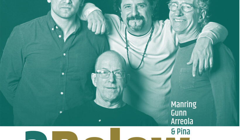 3Below - Live in Mérida cover artwork. A green photo of the four musicians.