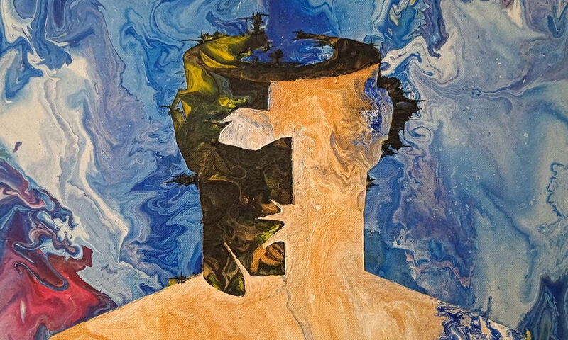 Aether - III cover artwork. An abstract image of a human head.
