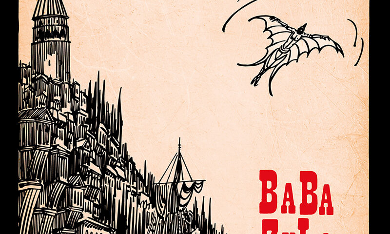 BaBa ZuLa - İstanbul Sokakları cover artwork. An illustration of an ancient skyline and a flying creature.