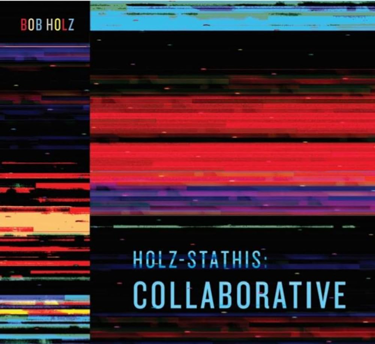 Bob Holz - Holz-Stathis Collaborative cover artwork. Abstract design with colored horizontal lines.