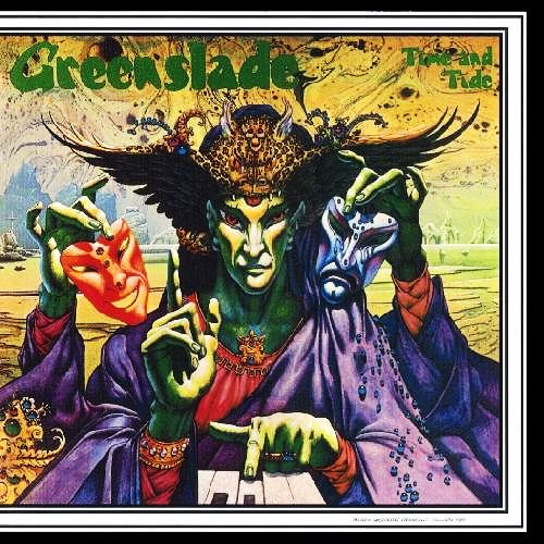 Cover of Greenslade's Time and Tide designed by Patrick Woodroffe.