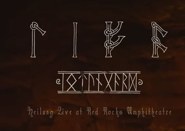 Heilung - Traust artwork. A set of Nordic runes.