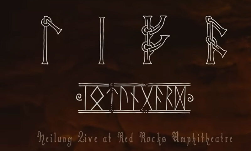 Heilung - Traust artwork. A set of Nordic runes.