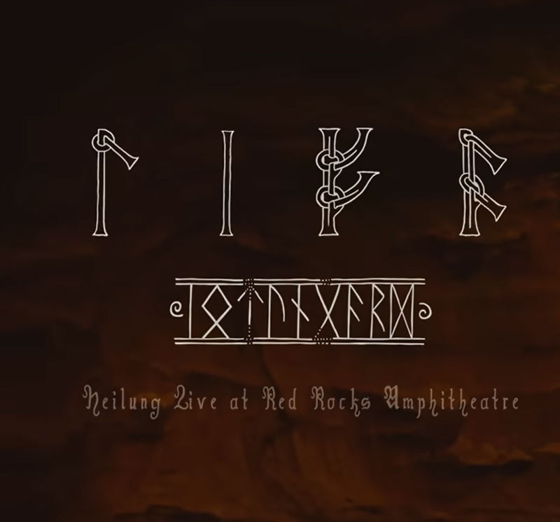 Heilung - Traust artwork. A set of Nordic runes.