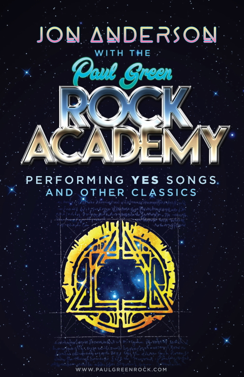poster of Jon Anderson April 2022 Tour with The Paul Green Rock Academy