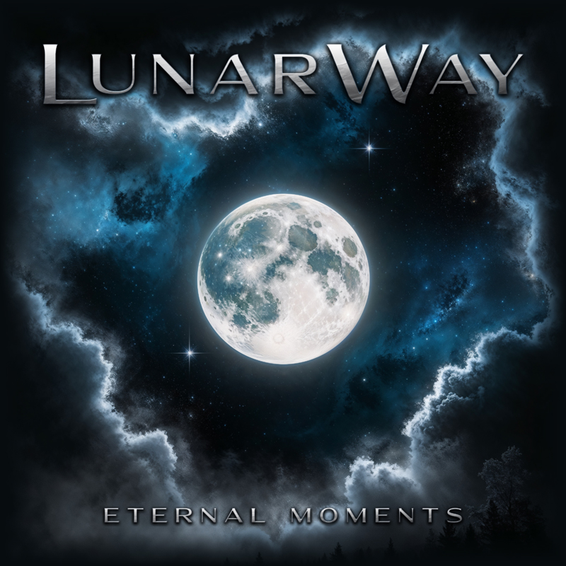 LunarWay – "Eternal Moments" cover artwork. An image of the moon.