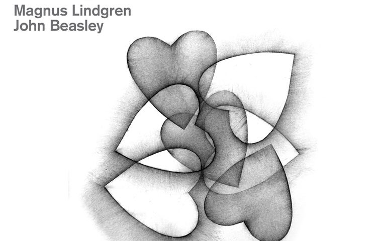 Magnus Lindgren & John Beasley - Butterfly Effect cover artwork. An illustration of hearts shaped like a butterfly.