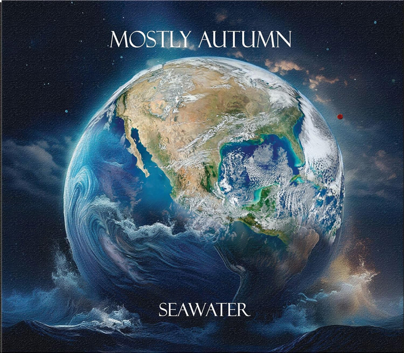 Mostly Autumn — Seawater cover artwork. A painting of planet earth.