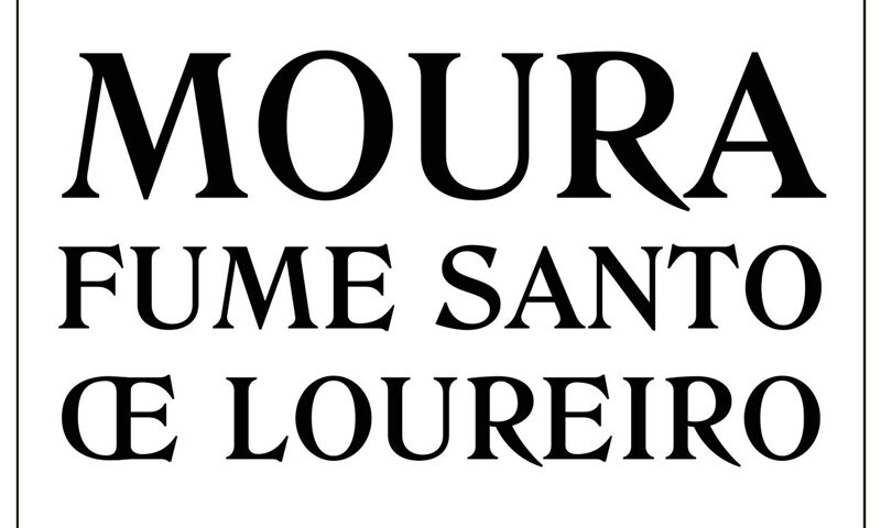 Moura - Fume Santo de Loureiro cover artwork. A white background with band name and album title in black letters.
