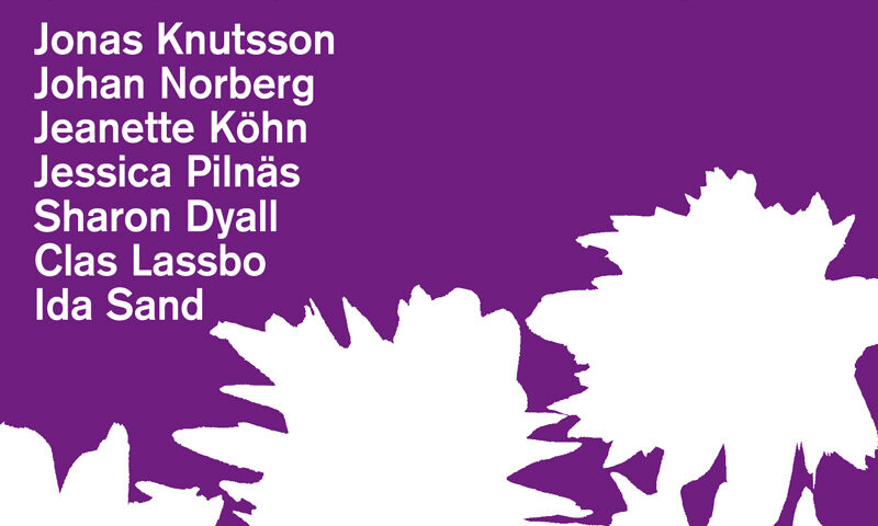 Nils Landgren - Christmas With My Friends cover artwork. White flowers over a purple background