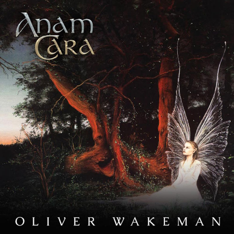 Oliver Wakeman – "Anam Cara" cover artwork. An illustration of a faerie in the woods.