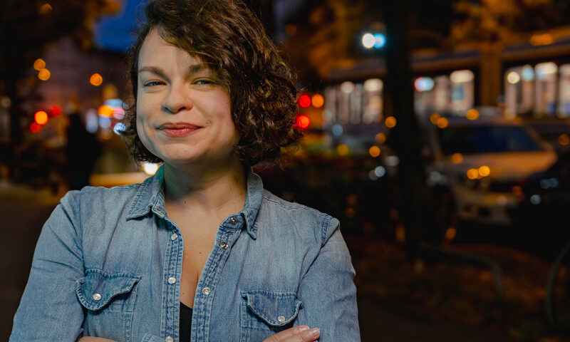 Patricia Brennan at night - photo by Werner Siebert