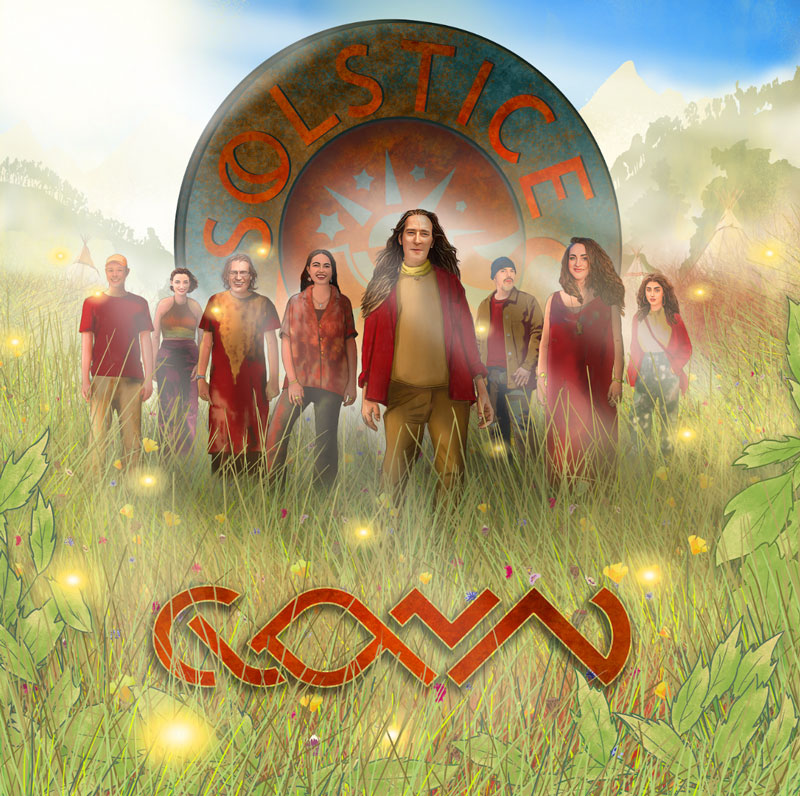 Solstice - Clann cover artwork. A band photo.