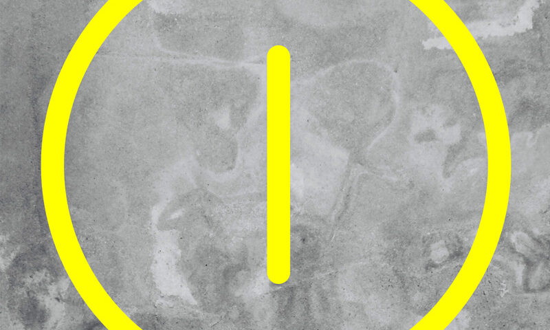 Stratosphere - Sphere I cover artwork. A yellow circle with the Roman numeral I inside the circle. Gray background.