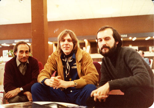 From left to right: Tomás Gilsanz, Klaus Schulze and Michel Huygen