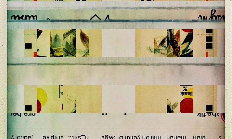 Ümlaut - An Auxiliary View cover artwork. Abstract design.