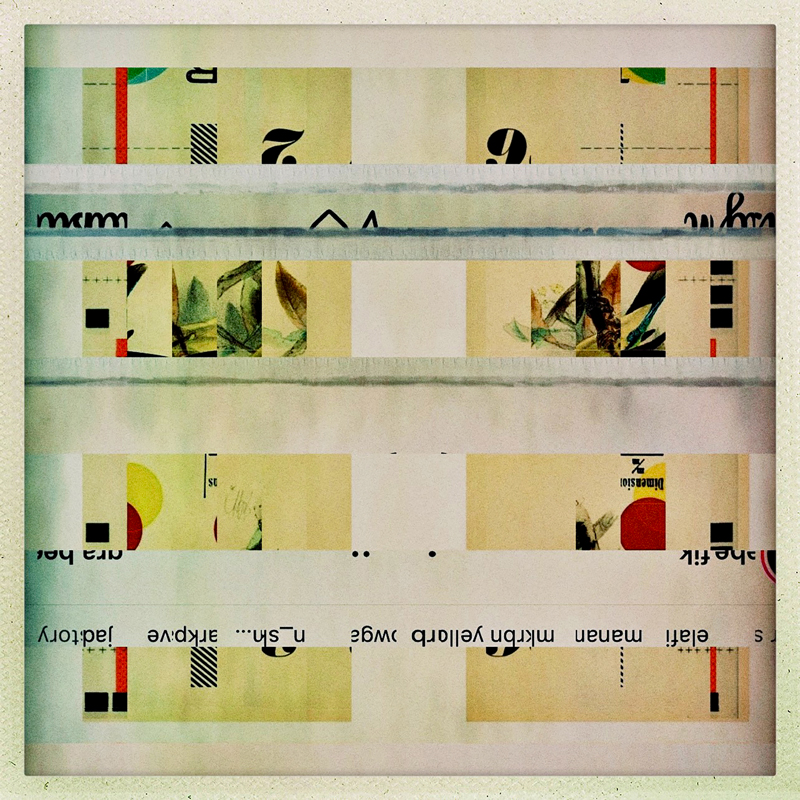 Ümlaut - An Auxiliary View cover artwork. Abstract design.