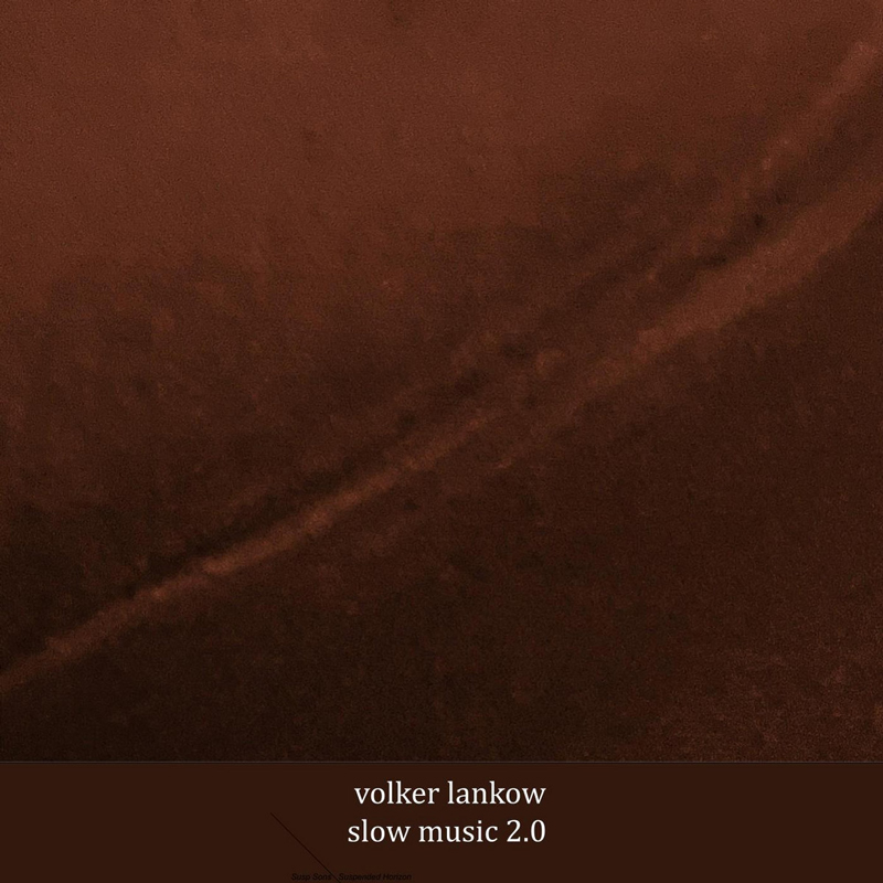 Volker Lankow - Slow Music 2.0 cover artwork. A brown cover with a diaganonal canal.