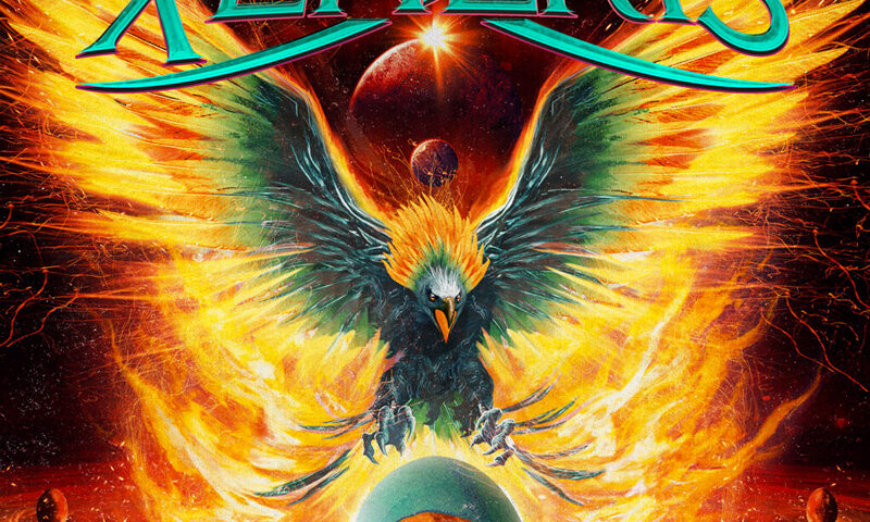 Xeneris – "Eternal Rising" cover artwork. A phoenix rising.