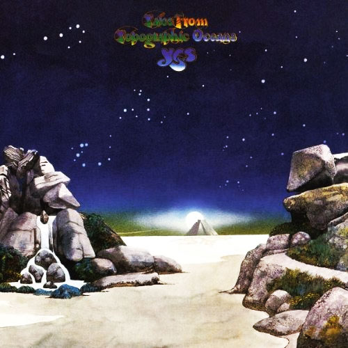 Cover of Yes' Tales From Topographic Oceans, designed by Roger Dean