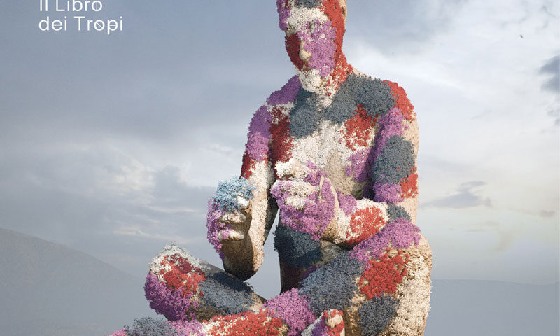 Zolder Ellipsis - Il Libro dei Tropi cover artwork. An image of a humanoid person sitting cross-legged, covered with flowers of various colors.