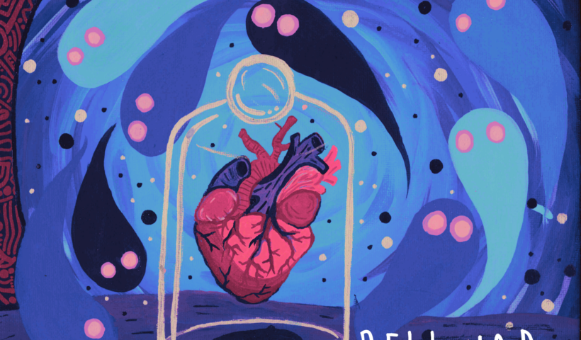 Zac Bauman – "Bell Jar" cover artwork. Illustration of a heart inside a jar.
